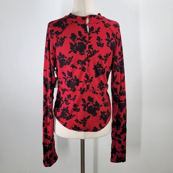 FREE PEOPLE dinner party keyhole top Sz M NEW - Picture 5 of 9